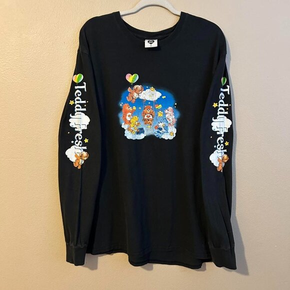 Teddy Fresh Care Bears Black long sleeve Teddy Fresh Care Bears tee - Picture 1 of 8